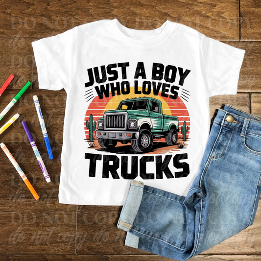 Just A Boy Who Loves Trucks-1