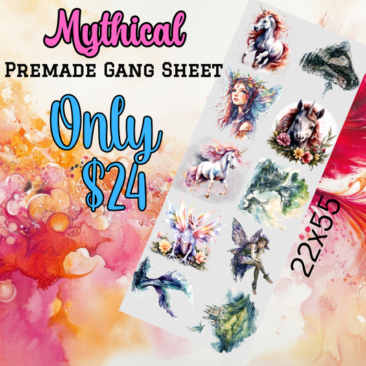 22x55 Mythical Premade DTF