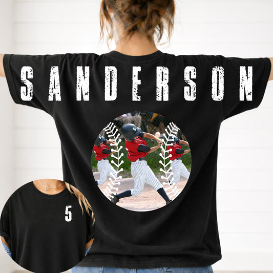 Photo Baseball/Softball Across the Back