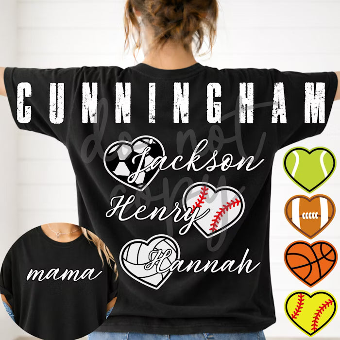 Multi Sports Mama Hearts