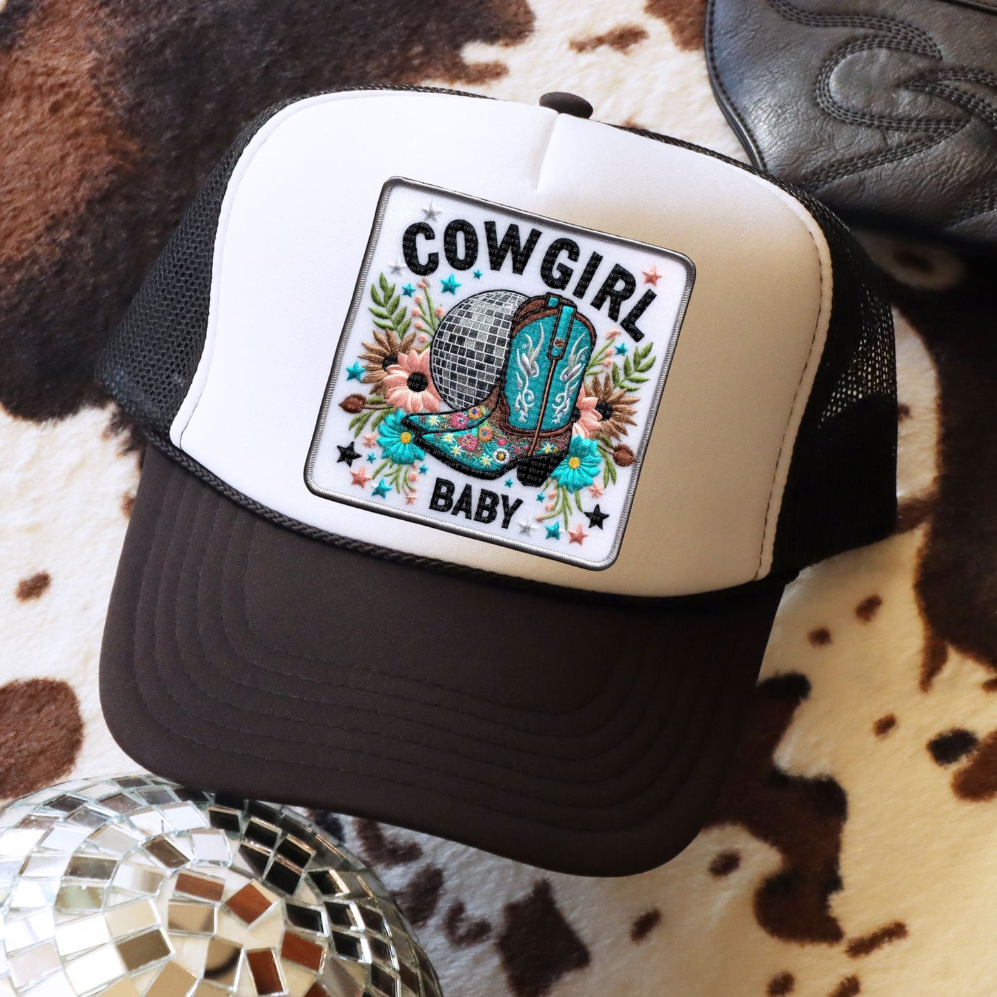 Cowgirl Baby Square