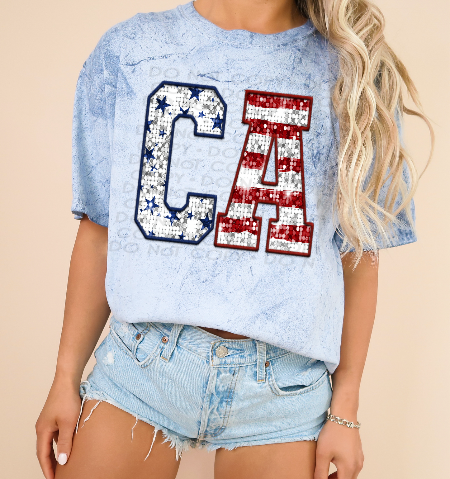 California Flag Glitter