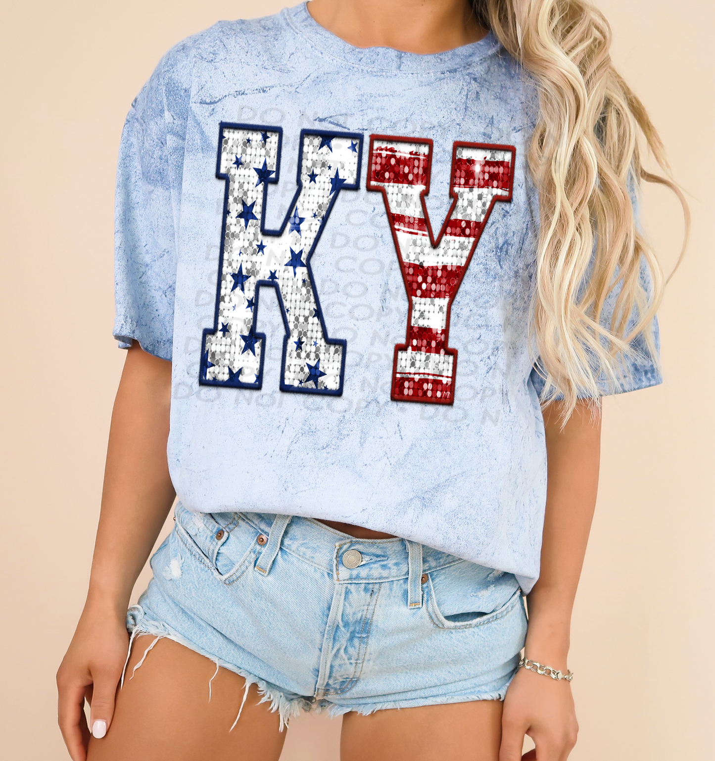 Kentucky Flag Glitter