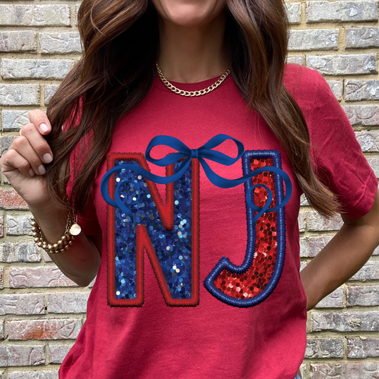 NJ Patriotic Bow