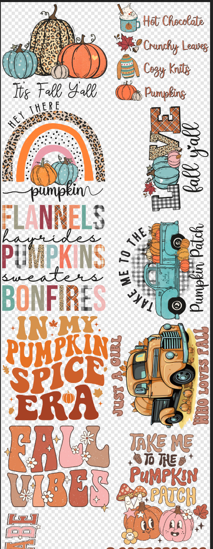 Fall 22x120 Premade Gang Sheet