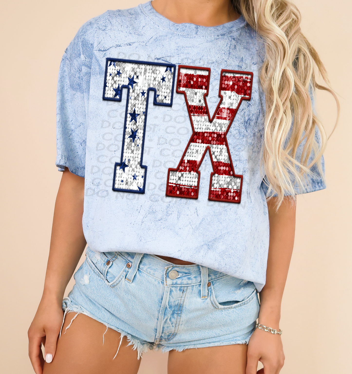 Texas Flag Glitter