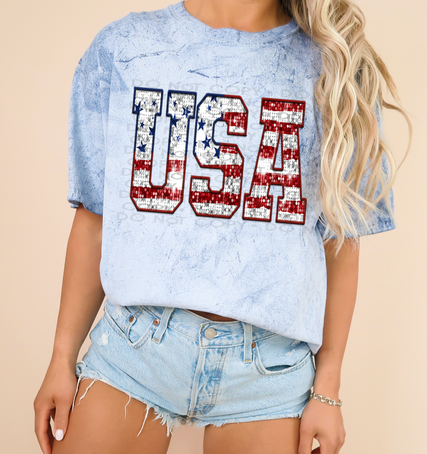 USA Flag Glitter