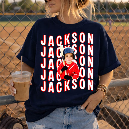 WAVE Stacked Text Custom Photo