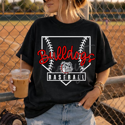 Script Baseball/Softball Diamond Mascot