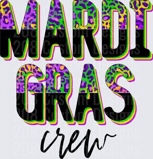 Mardi Gras Crew Colorful