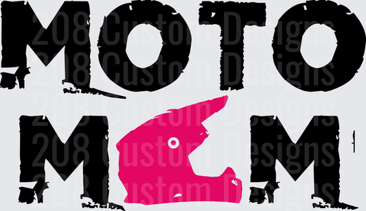 Moto Mom Pink Dirt Bike Helmet Design