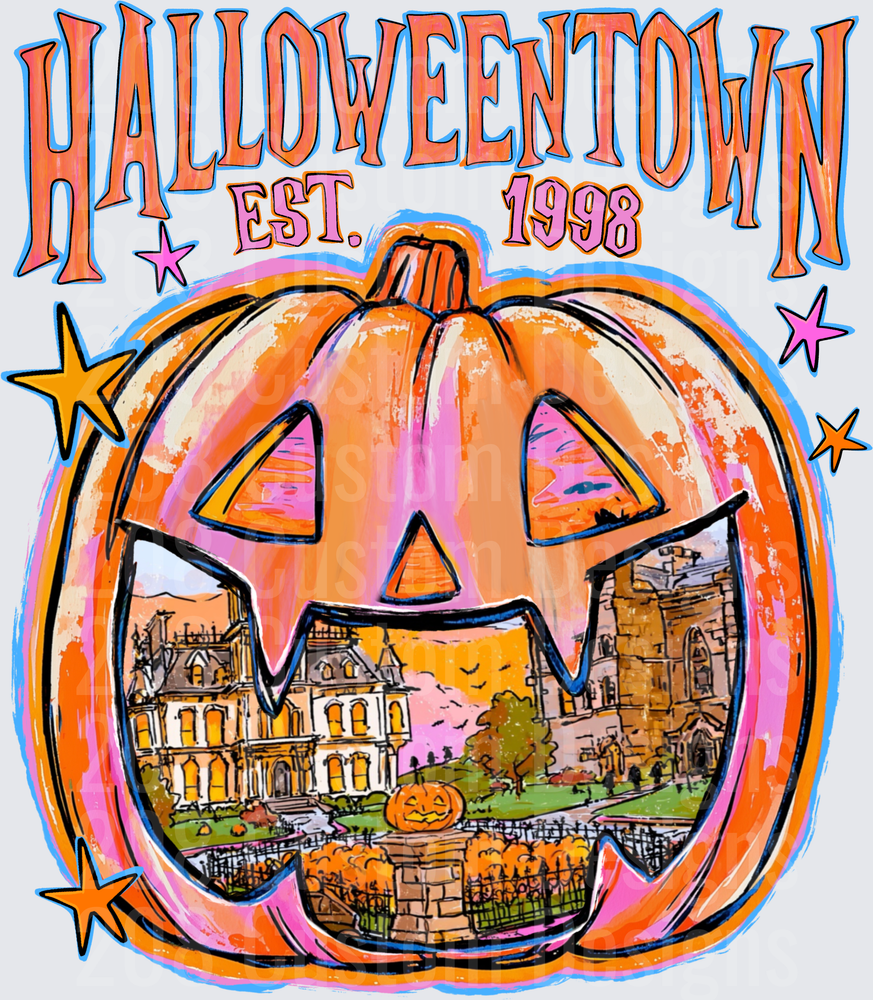 Halloweentown Est 1998 Jack-o-Lantern Haunted Mansion