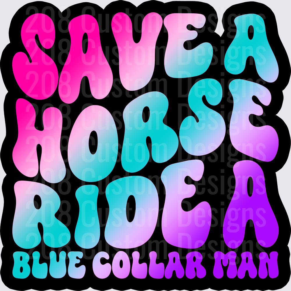 Color Ride A Blue Collar Man