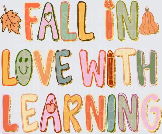 Fall In Love With Learning Autumn Teacher