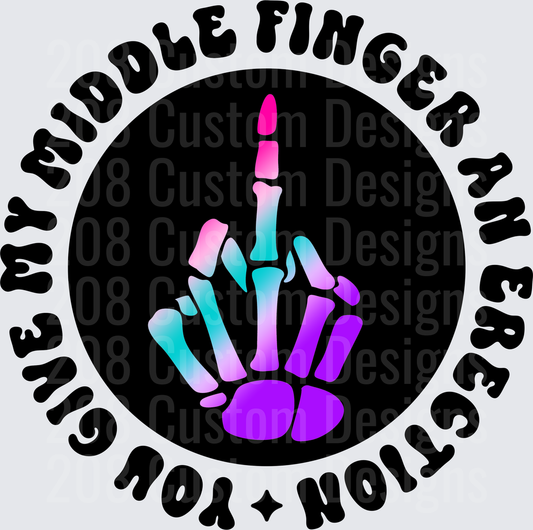 Give My Middle Finger An Exercise You Pole Dancing Skeleton