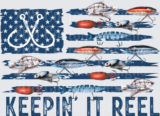 American Flag Fishing Lures Keepin It Reel Design