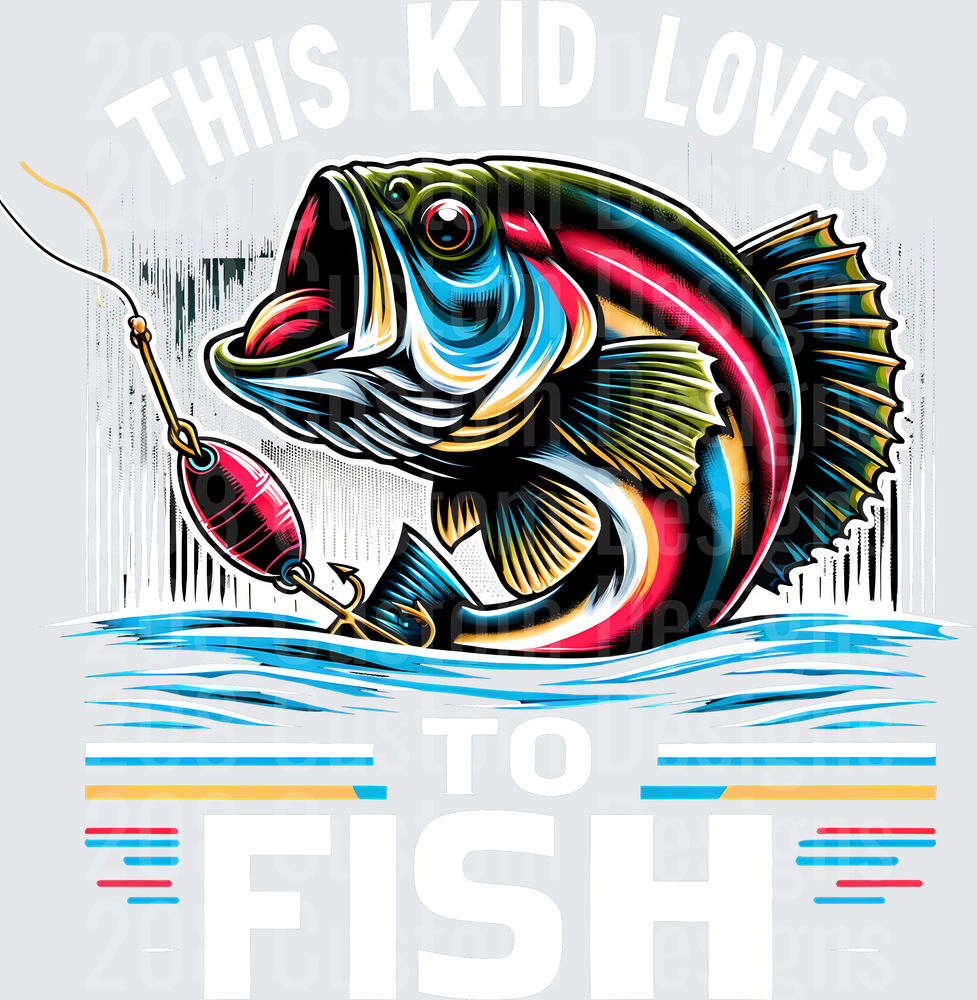 This Kid Loves Fishing