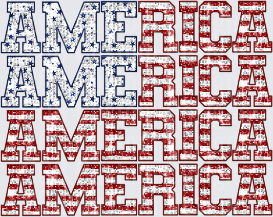 Distressed American Flag AMERICA Text Patriotic Design