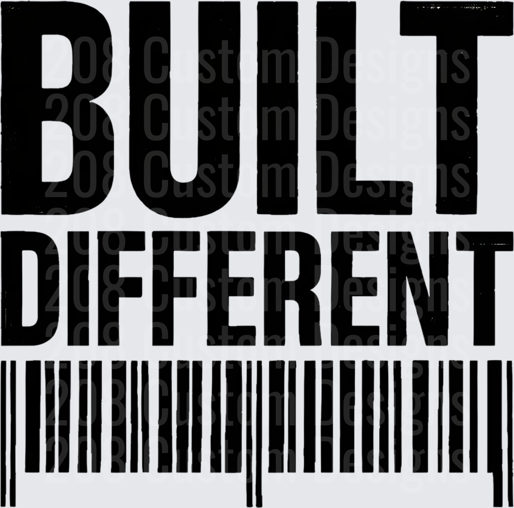 Built Different Barcode