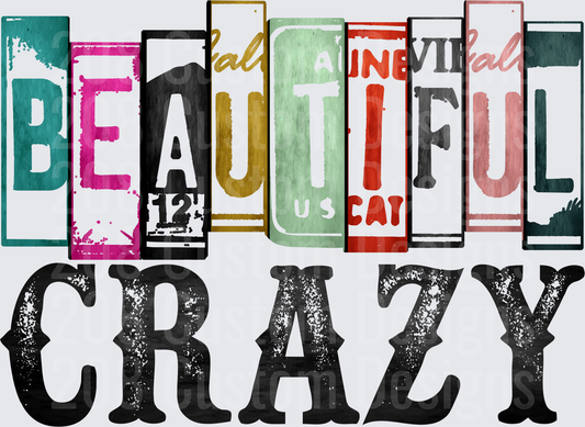 Beautiful Crazy Distressed Book Spines Typography Design