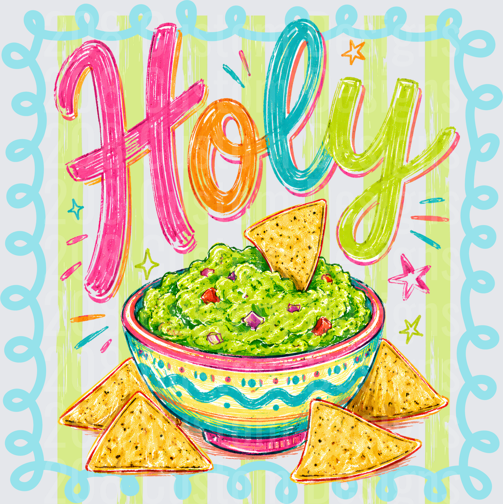Holy Guacamole Bowl with Tortilla Chips