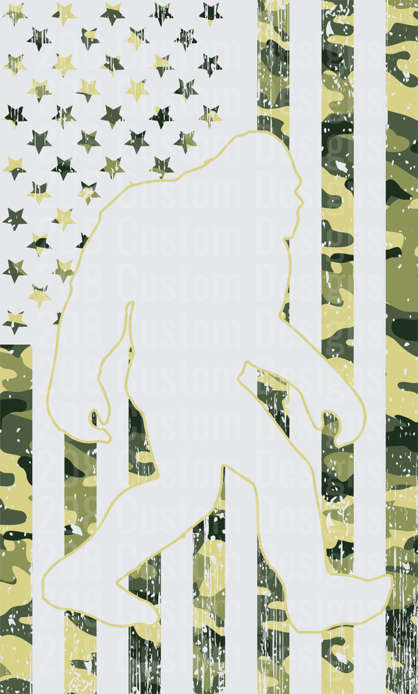 American Flag Sasquatch