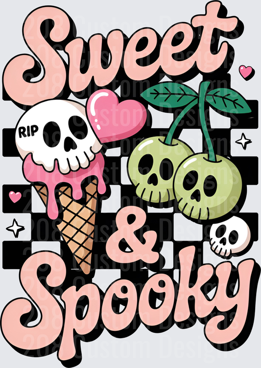 Sweet & Spooky Skull Ice Cream Cone and Poison Cherries