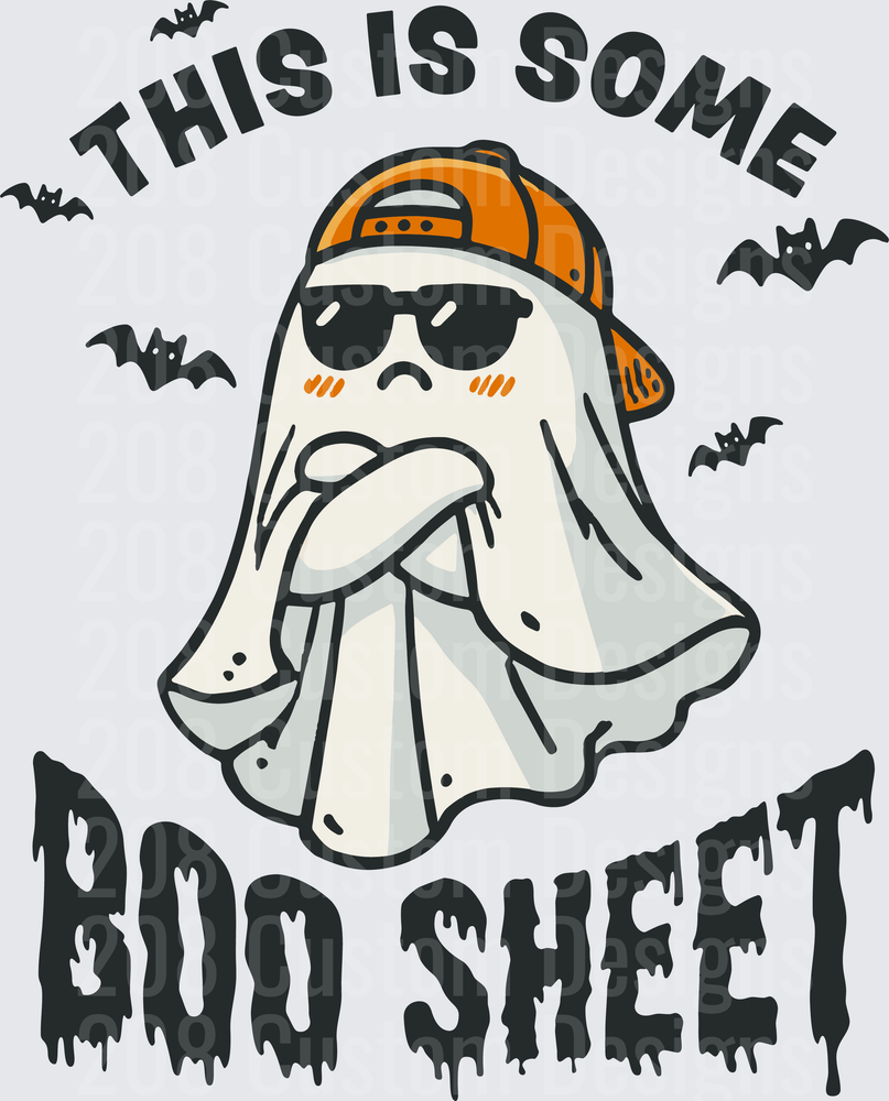 This Is Some Boo Sheet Grumpy Ghost Halloween Funny