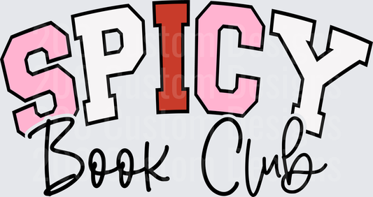 Spicy Book Club Typography Design