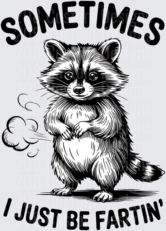 Sometimes I Just Be Fartin' Raccoon with Gas Cloud