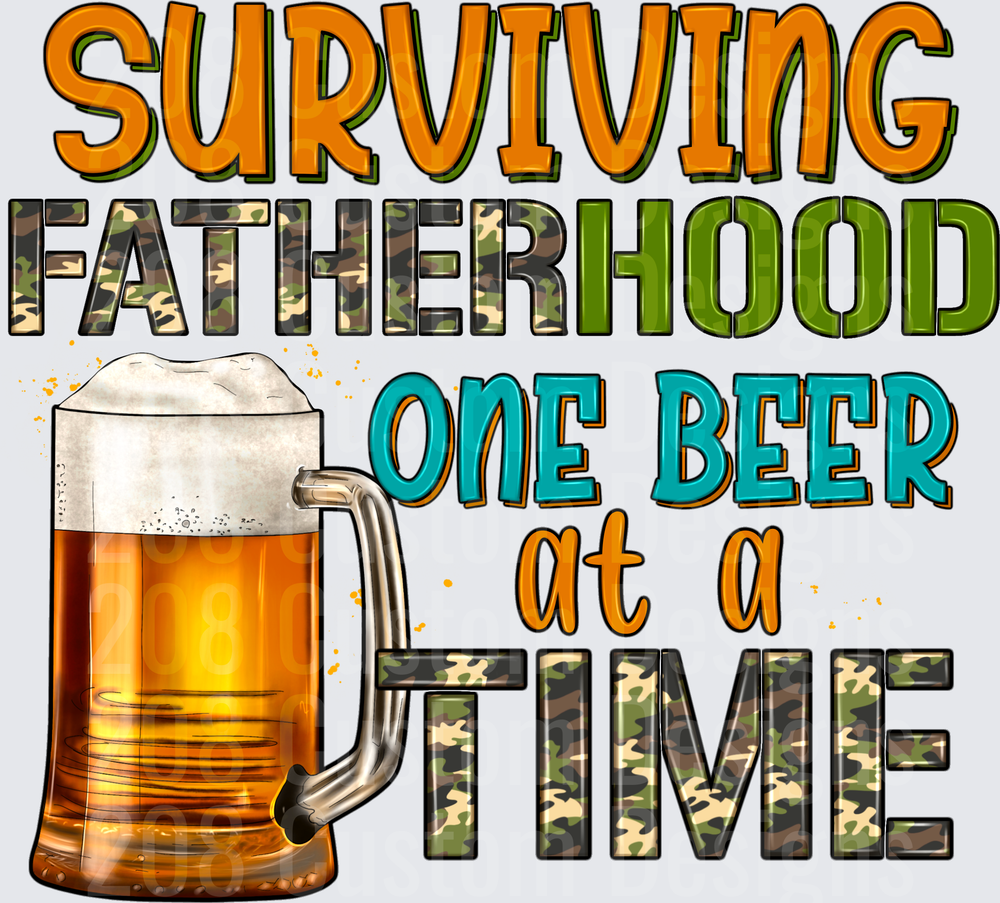 Surviving Fatherhood One Beer at a Time with Beer Mug