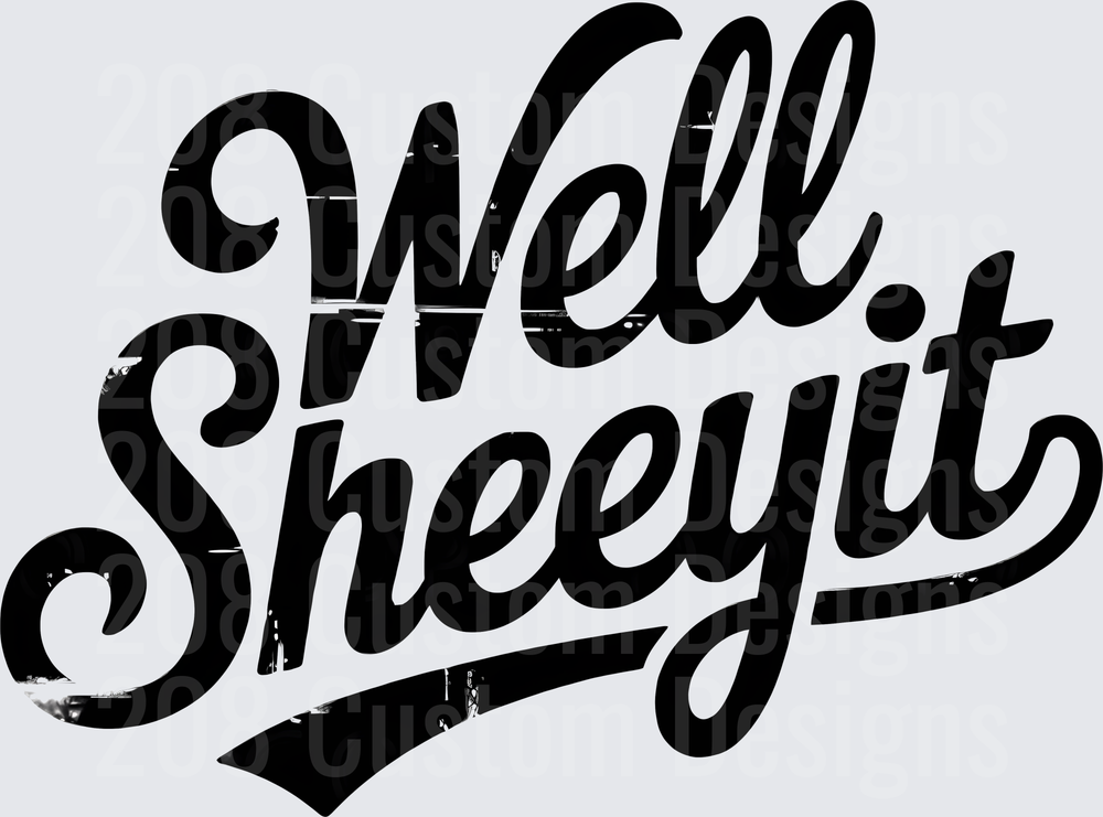 Well Sheeyit Vintage Script Lettering Design
