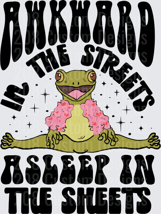 Awkward The Streets Asleep In The Sheets Funny Frog Meme