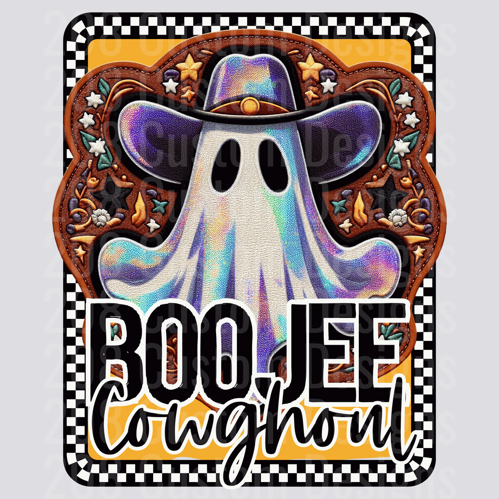 Boojee Cowghoul Holographic Ghost Western Halloween