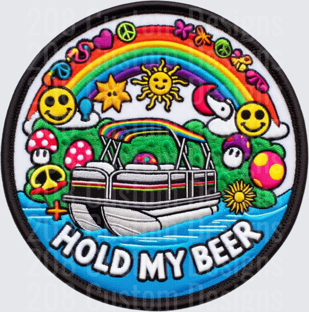 GROOVY HOLD MY BEER PATCH