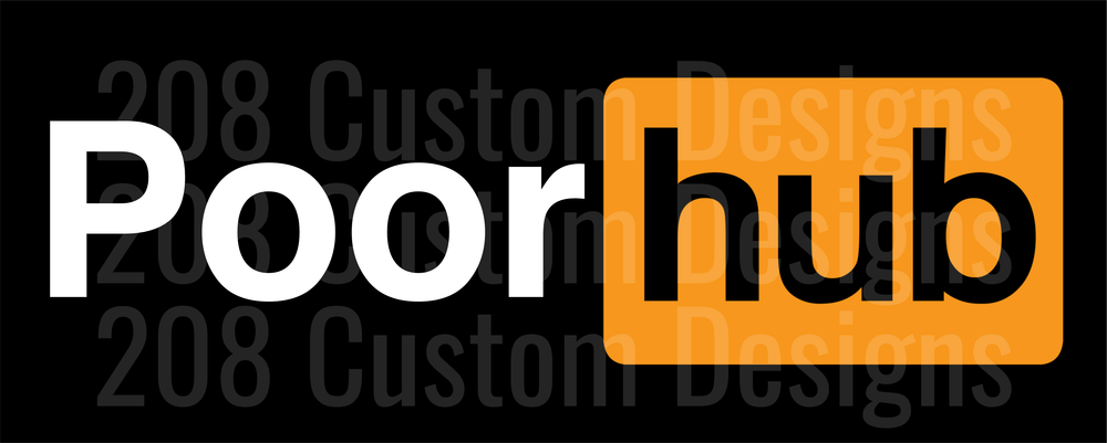 Poor Hub Logo Parody Design