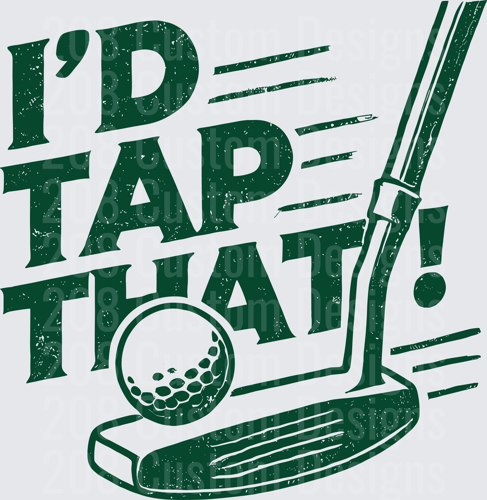 I'd Tap That Golf Putter and Ball Design
