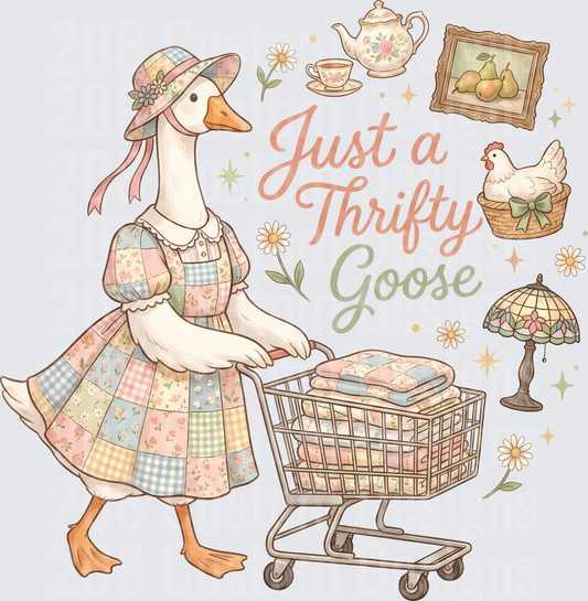 Just a Thrifty Goose Vintage Shopping Cart Cottagecore