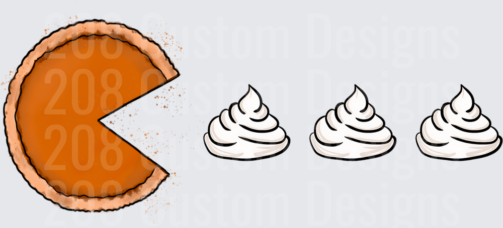 PM Pumpkin Pie Eating Whipped Cream Dollops