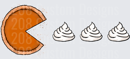 PM Pumpkin Pie Eating Whipped Cream Dollops