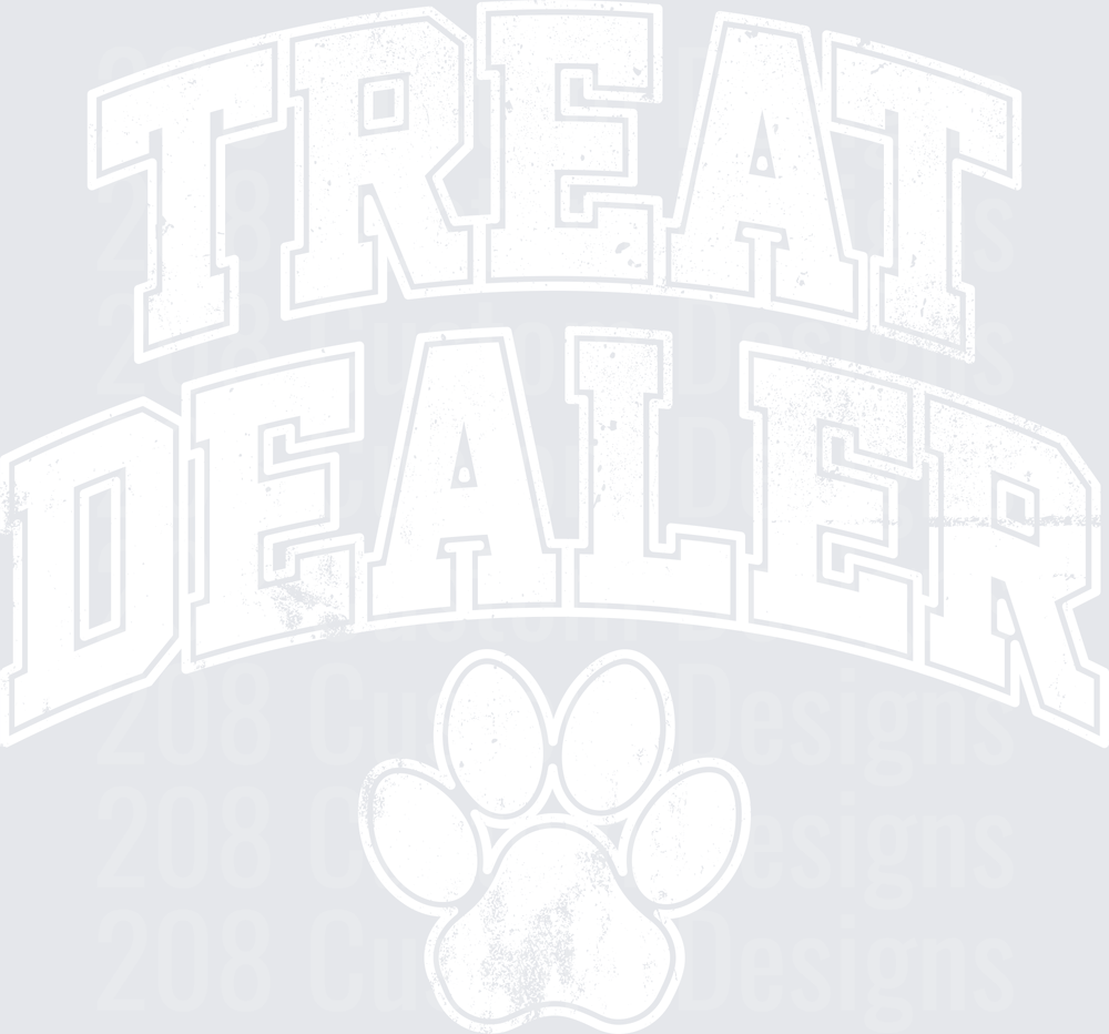 I see a completely blank or white image with no visible design content to describe. There appears to be no DTF transfer design present in this image.