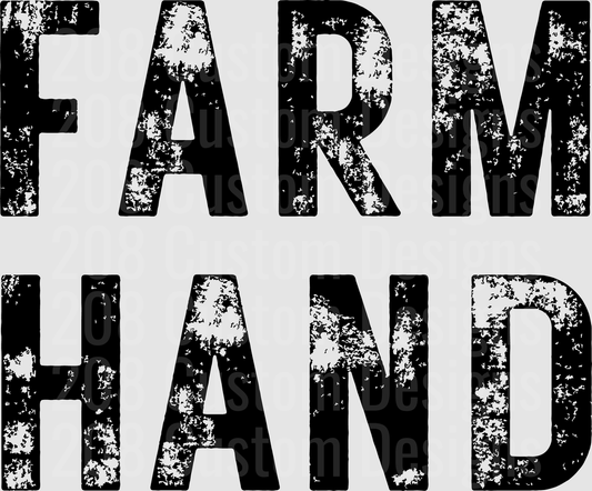 Farm Hand Distressed Grunge Typography