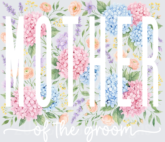 Mother of the Groom Watercolor Hydrangeas and Spring Flowers