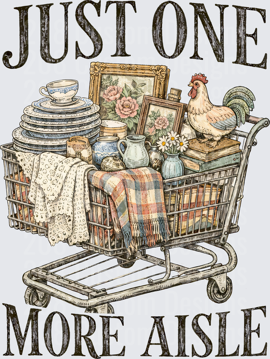 Just One More Aisle Vintage Shopping Cart Farmhouse Design