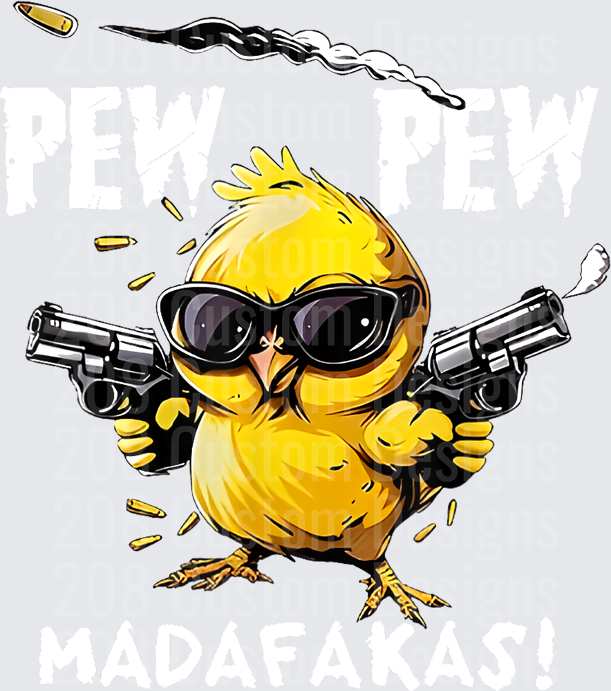 Angry Chick with Dual Pistols and Sunglasses Action Scene