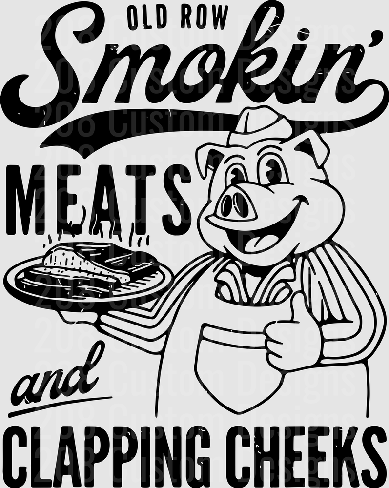 Old Row Smokin' Meats and Clapping Cheeks BBQ Pig Chef