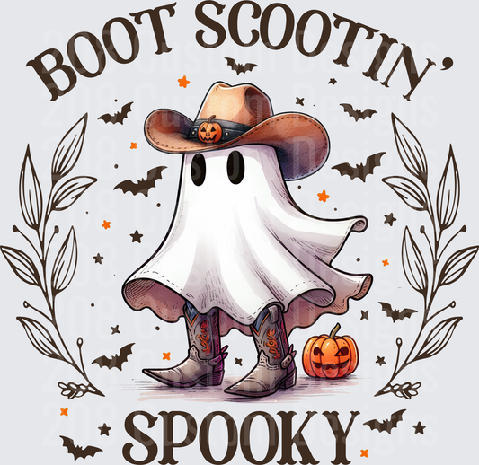 Boot Scootin' Spooky Cowboy Ghost Halloween