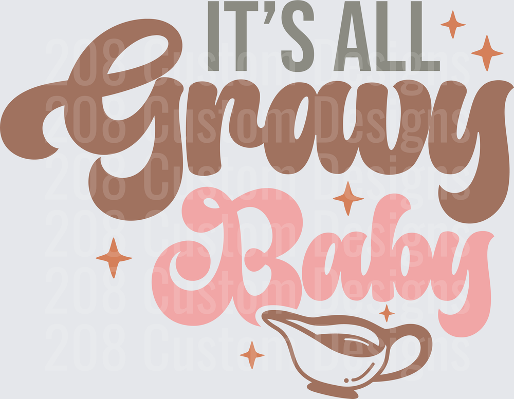 It's All Gravy Baby Retro with Gravy Boat