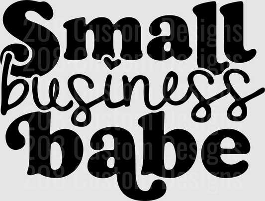 Small Business Babe Typography Design