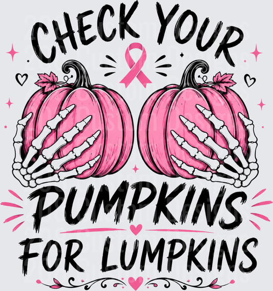Check Your Pumpkins For Lumpkins Breast Cancer Awareness